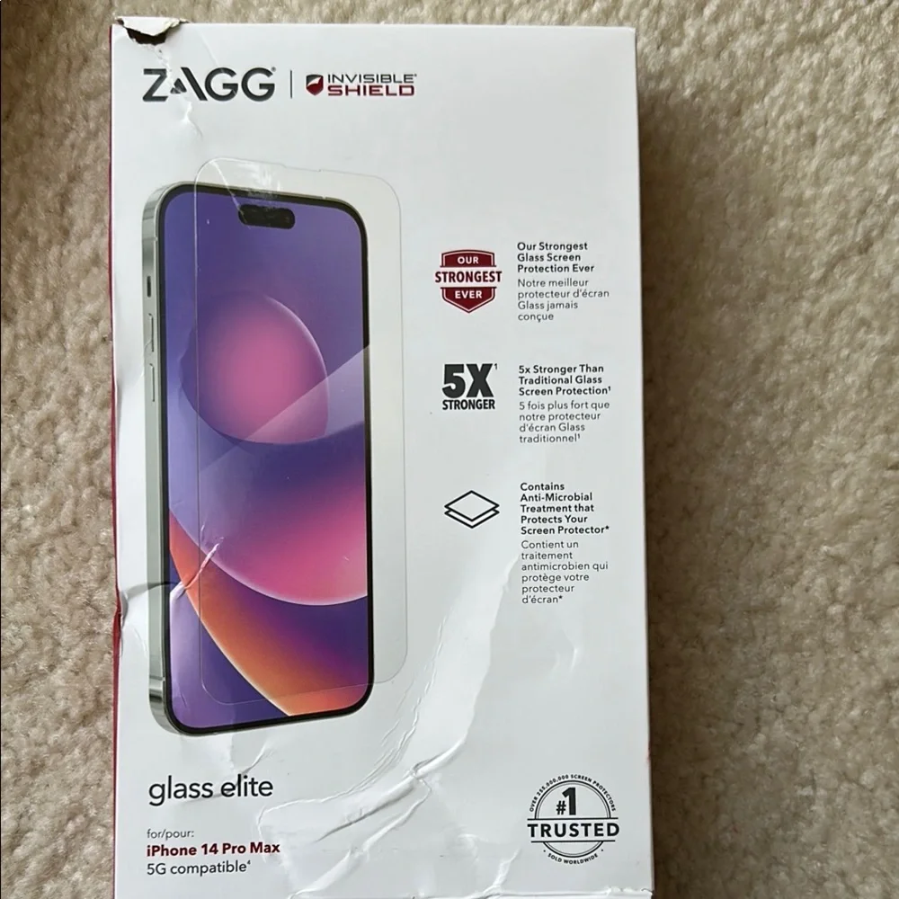 InvisibleShield Glass Elite for iPhone 14 Pro Max - Clear